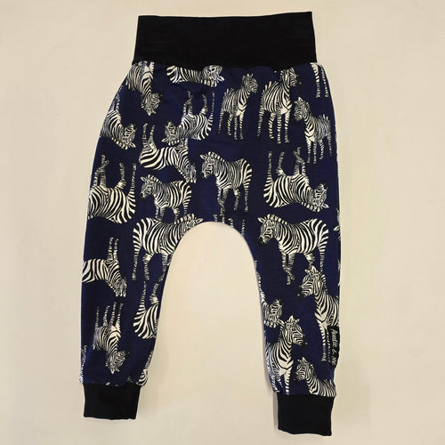 Harem Pants - Navy Zebra