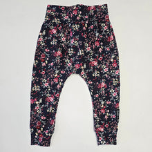 Load image into Gallery viewer, Harem Pants - Navy with Pink Garden Floral