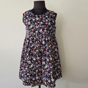 Zip Dress - Floral (Corduroy)